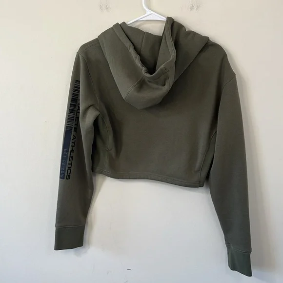 Alphalete Tactical Army Cropped Hoodie Size Medium - Picture 8 of 11